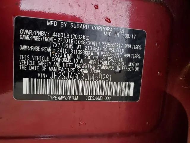 2018 SUBARU FORESTER 2.5I PREMIUM  