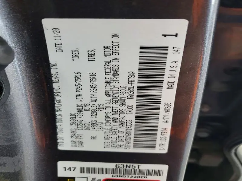 2021 TOYOTA TACOMA DOUBLE CAB  