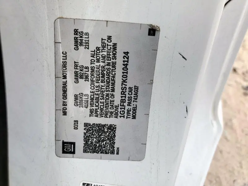 2019 CHEVROLET CAMARO LS