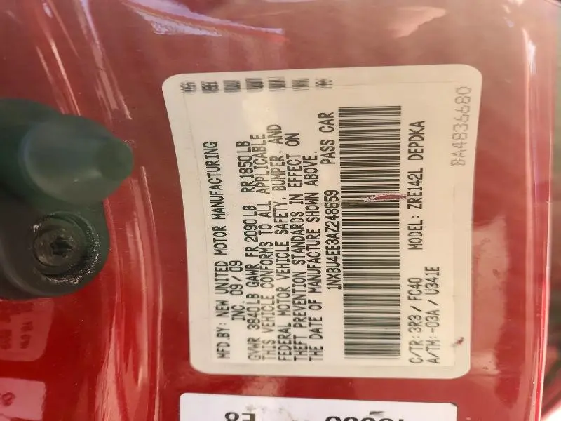 2010 TOYOTA COROLLA LE  