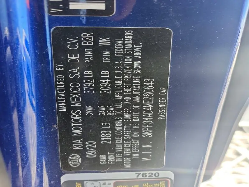 2021 KIA FORTE GT LINE  