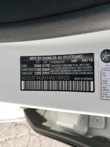 2017 MERCEDES-BENZ E 300 4MATIC  