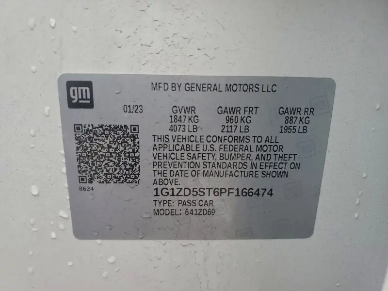 2023 CHEVROLET MALIBU LT  