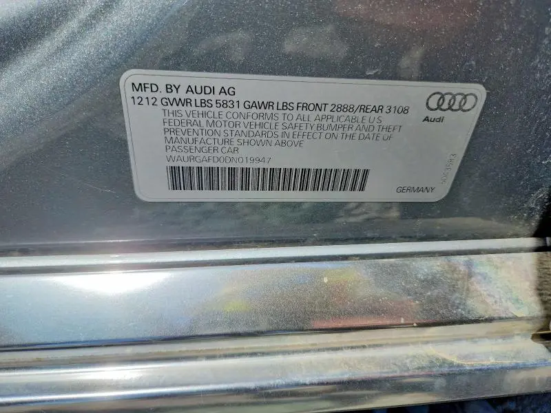 2013 AUDI A8 L QUATTRO  