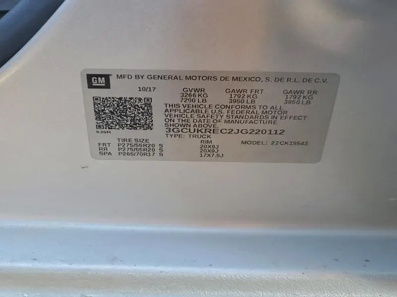 2018 CHEVROLET SILVERADO K1500 LT  