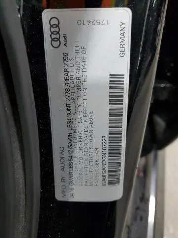 2016 AUDI A6 PREMIUM PLUS  