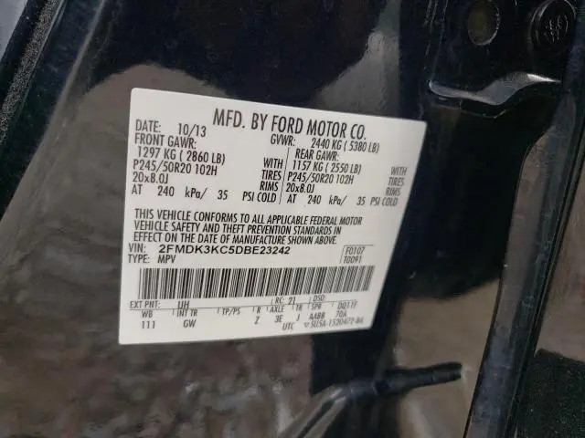 2013 FORD EDGE LIMITED  