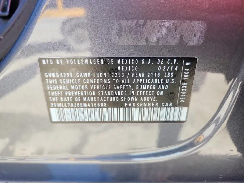 2014 VOLKSWAGEN JETTA TDI  