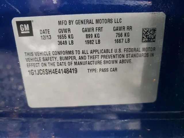 2014 CHEVROLET SONIC LT  