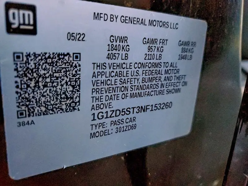 2022 CHEVROLET MALIBU LT  