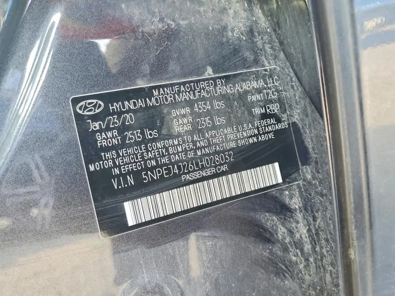 2020 HYUNDAI SONATA SEL PLUS  