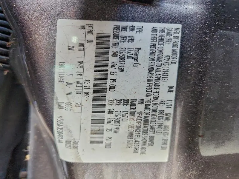 2014 FORD FOCUS TITANIUM  