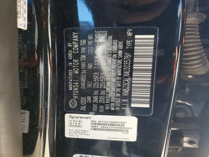 2021 HYUNDAI TUCSON SEL  
