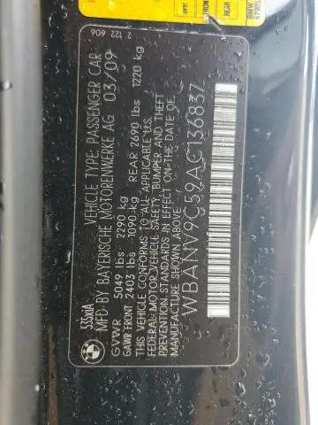 2010 BMW 535 XI  
