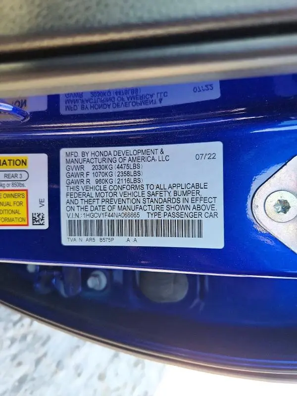 2022 HONDA ACCORD SPORT SE  