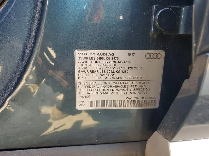 2018 AUDI Q5 PRESTIGE  