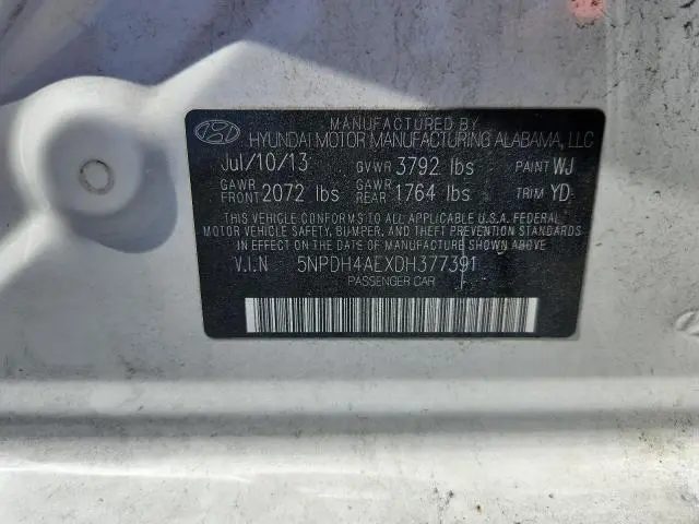 2013 HYUNDAI ELANTRA GLS  