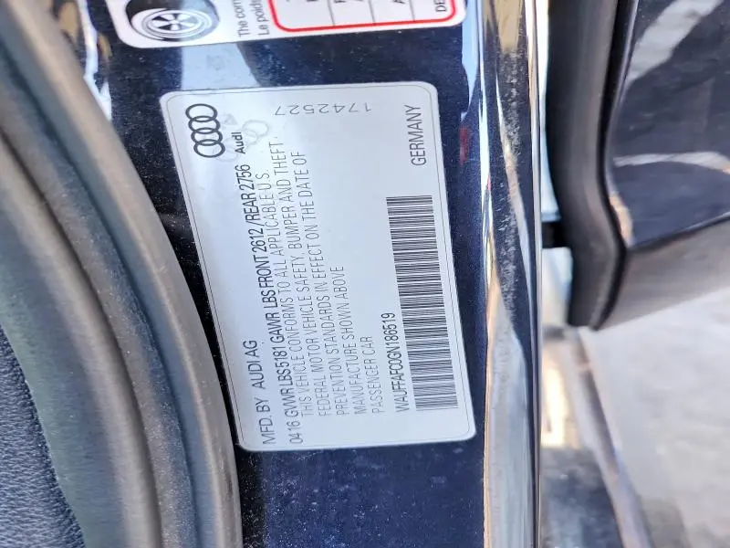 2016 AUDI A6 PREMIUM  