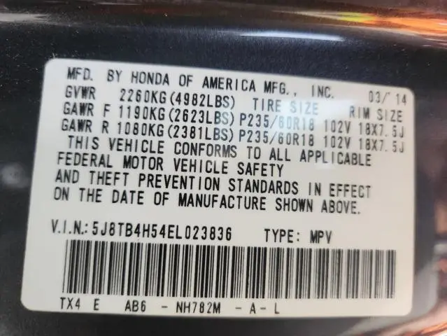 2014 ACURA RDX TECHNOLOGY  