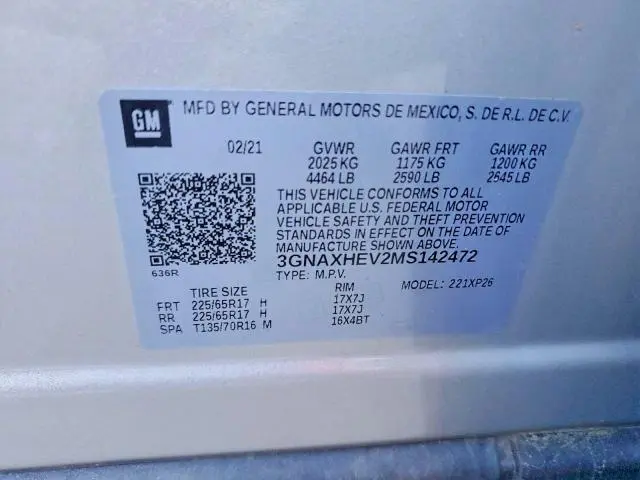 2021 CHEVROLET EQUINOX LS  