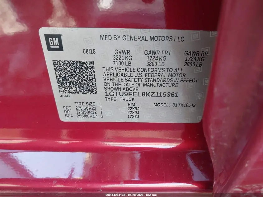 2019 GMC SIERRA 1500 DENALI