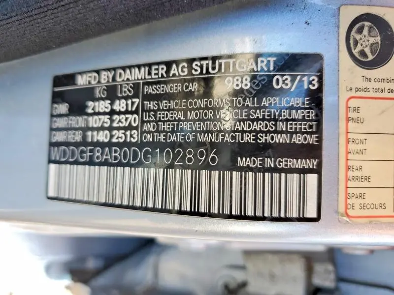 2013 MERCEDES-BENZ C 300 4MATIC  