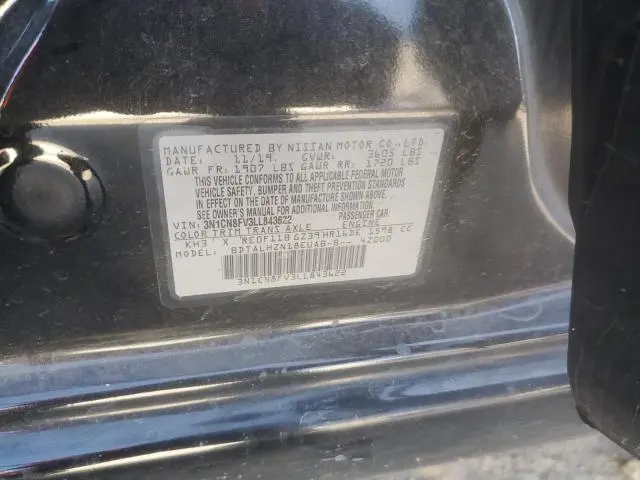 2020 NISSAN VERSA SR  