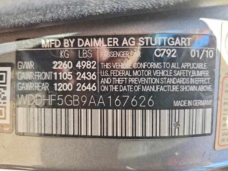 2010 MERCEDES-BENZ E 350  