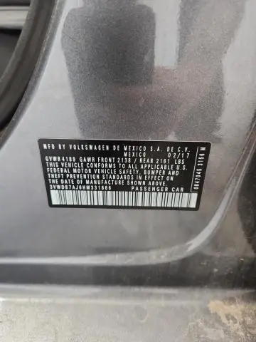 2017 VOLKSWAGEN JETTA SE  