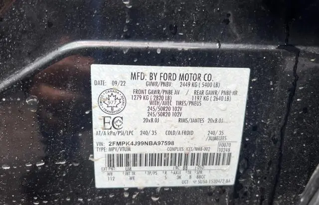 2022 FORD EDGE SEL  