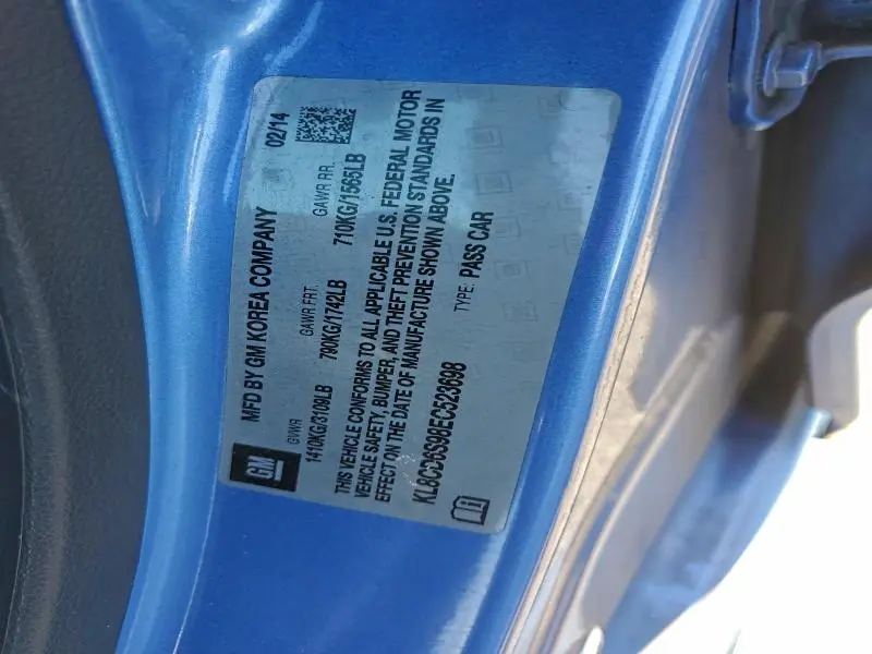 2014 CHEVROLET SPARK 1LT  