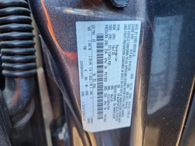 2018 FORD FOCUS SE  