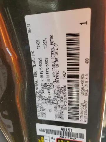 2021 TOYOTA TUNDRA CREWMAX 1794  