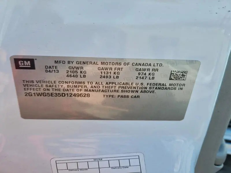 2013 CHEVROLET IMPALA LT  