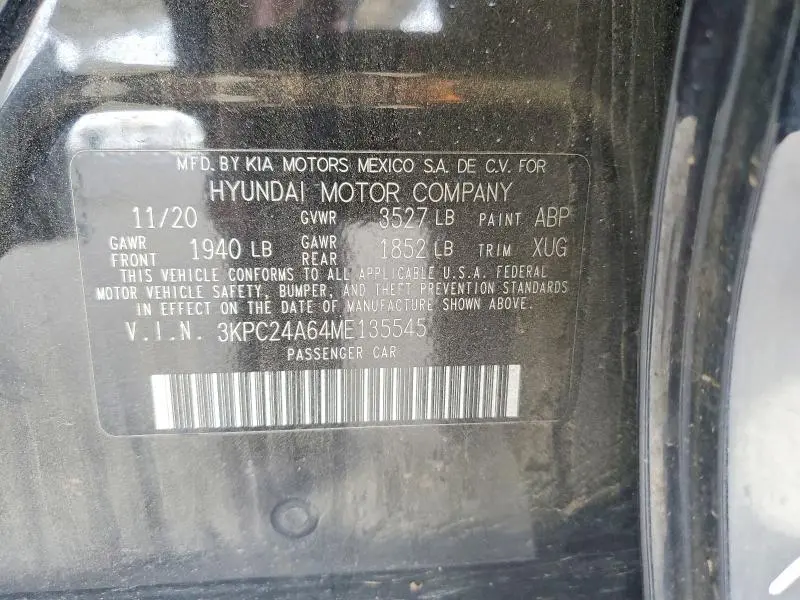 2021 HYUNDAI ACCENT SE  