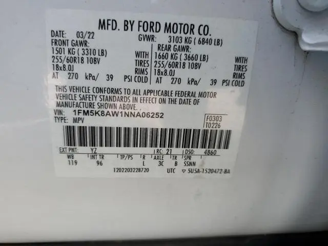 2022 FORD EXPLORER POLICE INTERCEPTOR  