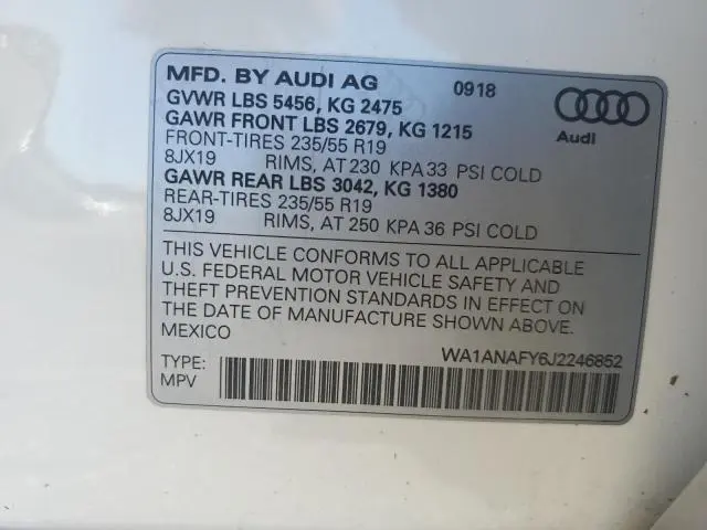 2018 AUDI Q5 PREMIUM  