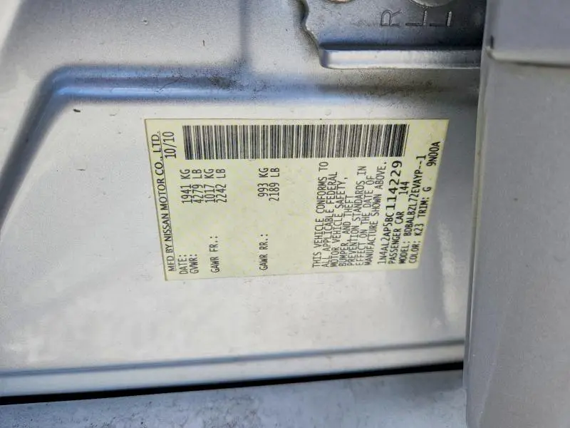 2011 NISSAN ALTIMA 2.5  