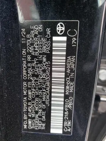 2024 TOYOTA PRIUS LE  