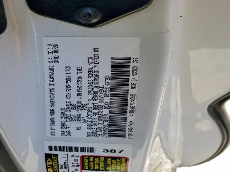 2020 TOYOTA TACOMA ACCESS CAB  