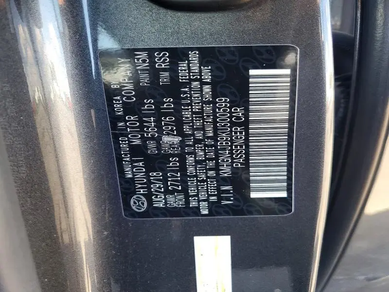 2019 GENESIS G80 3.3T SPORT  
