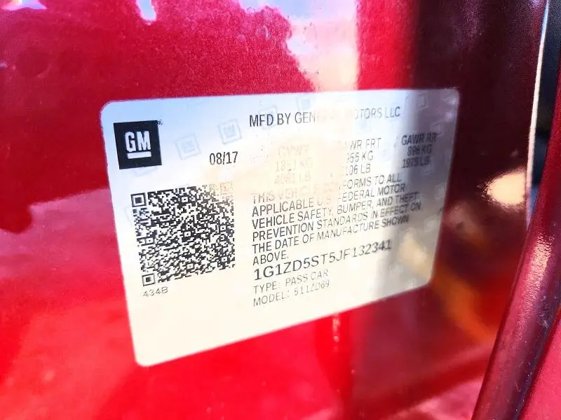2018 CHEVROLET MALIBU LT  