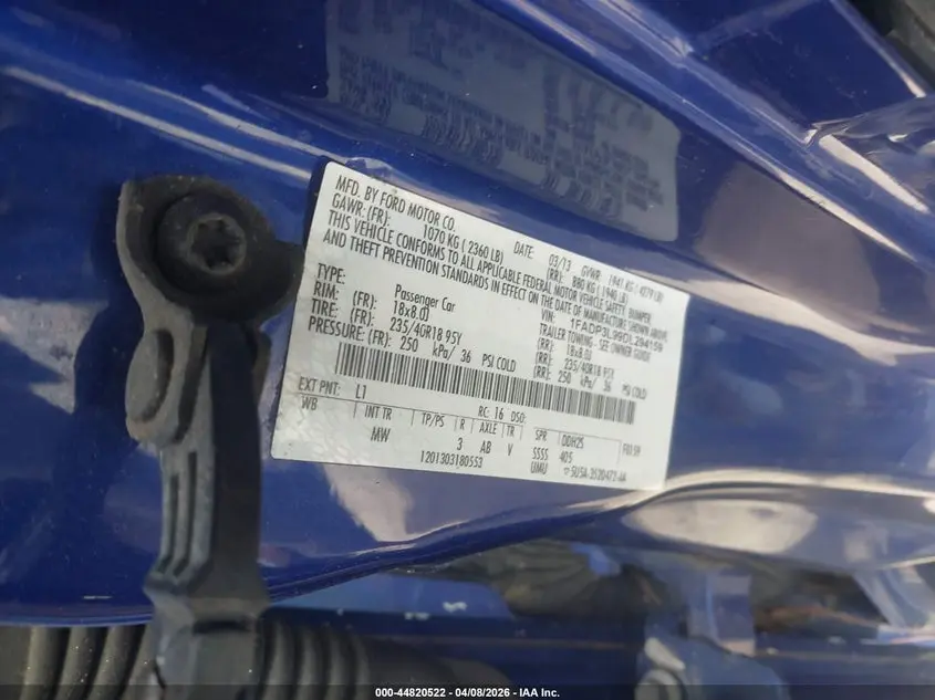 2013 FORD FOCUS ST  