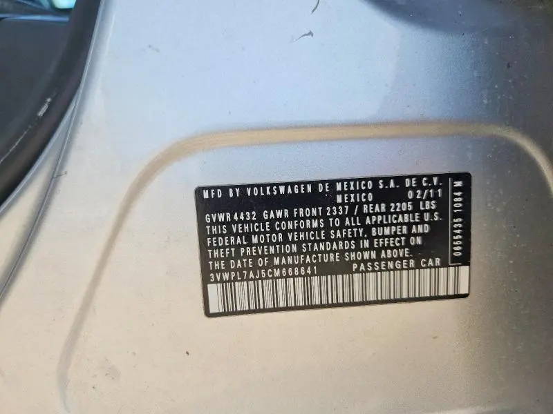 2012 VOLKSWAGEN JETTA TDI  