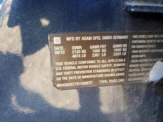 2011 BUICK REGAL CXL  