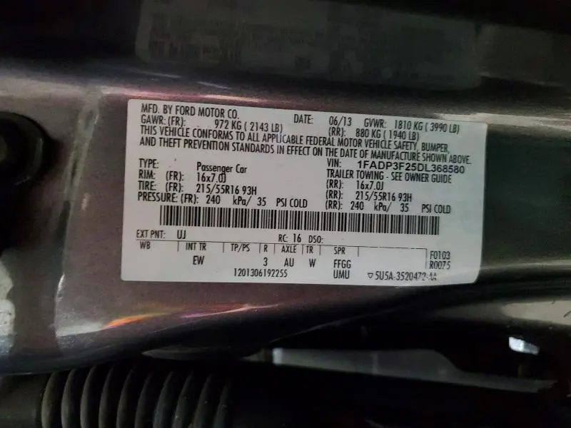 2013 FORD FOCUS SE  