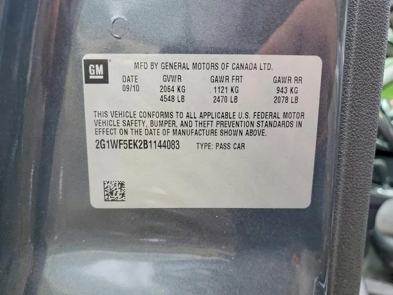 2011 CHEVROLET IMPALA LS  