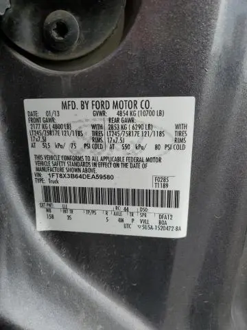 2013 FORD F350 SUPER DUTY  