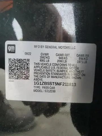 2022 CHEVROLET MALIBU LS  