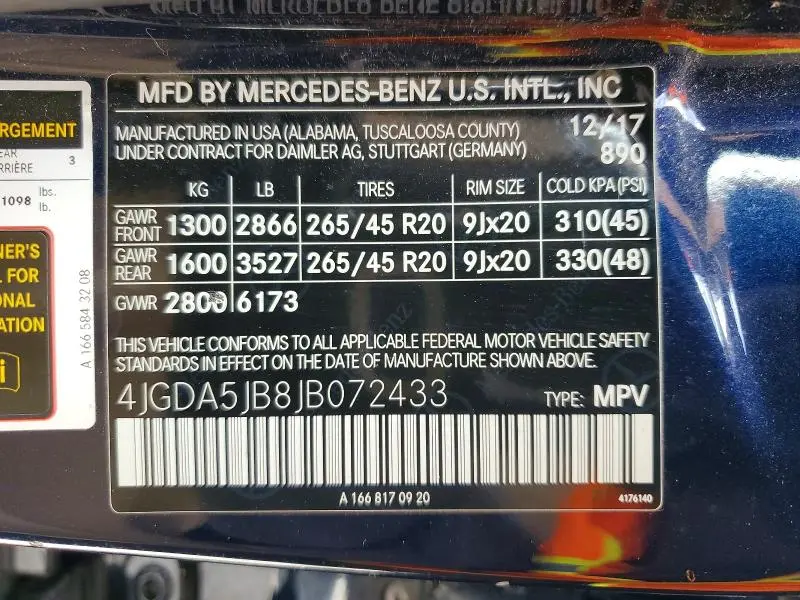 2018 MERCEDES-BENZ GLE 350  